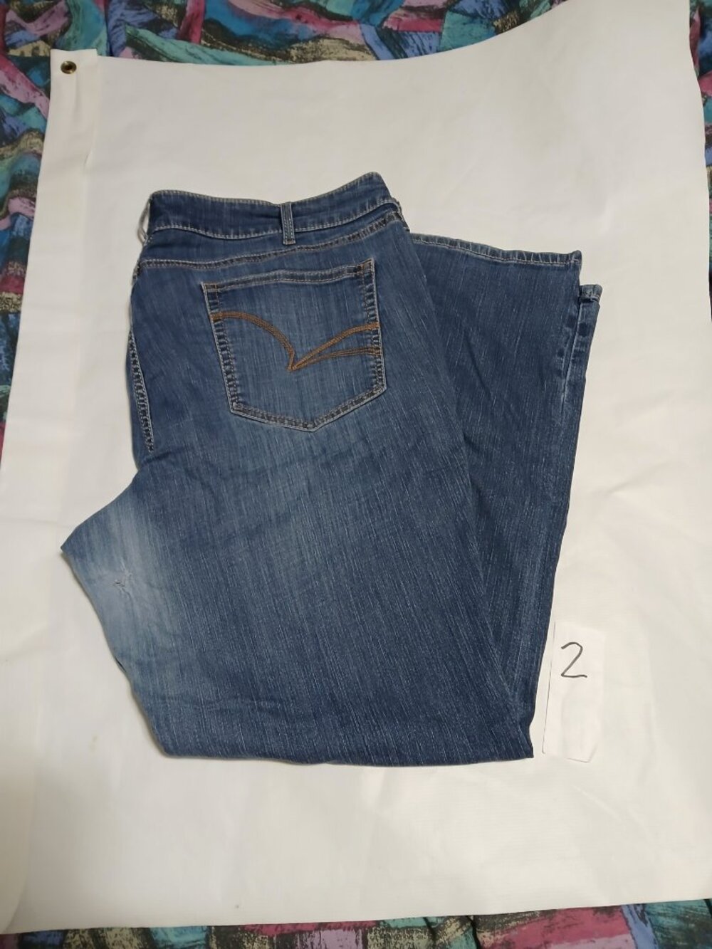 Ariat Jeans Womens Size 24WL 48x33 Arrow Mr Boot Cut Jocelyn Blue Western 2